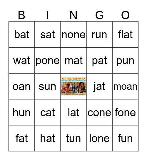 Elevating Native Voices Bingo Card