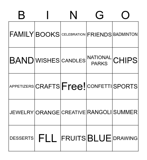 Ashna and Riya 's 16th Birthday Bingo Card