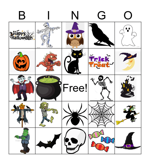 Halloween! Bingo Card