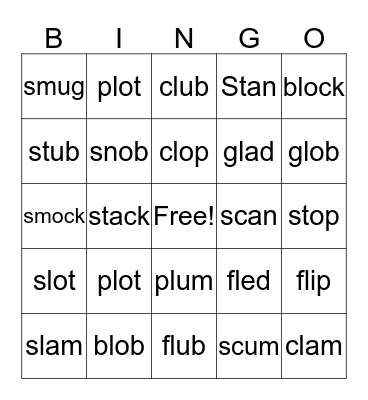 L AND S BLENDS Bingo Card