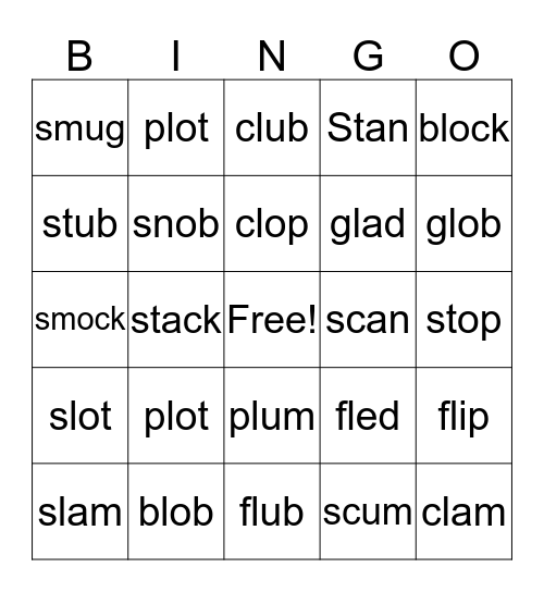 L AND S BLENDS Bingo Card