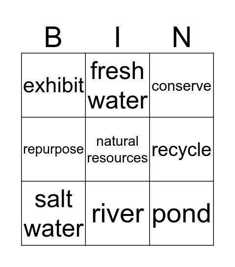 OUR SCIENCE AWESOME WORDS Bingo Card