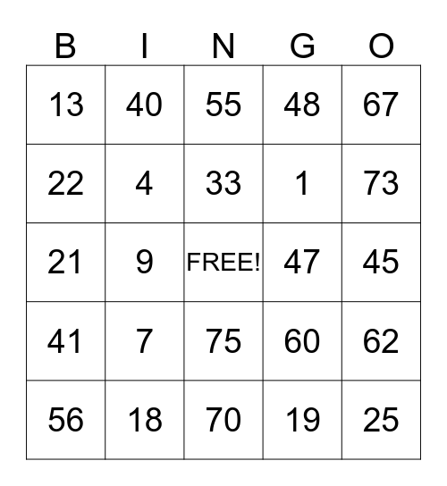 John's Bingo Card Bingo Card