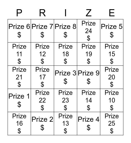 Feeling Lucky? 25 Chances to Win Bingo Card