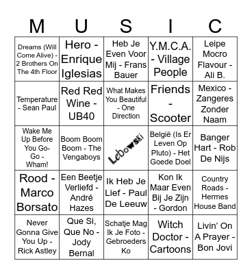 401 Bingo Card