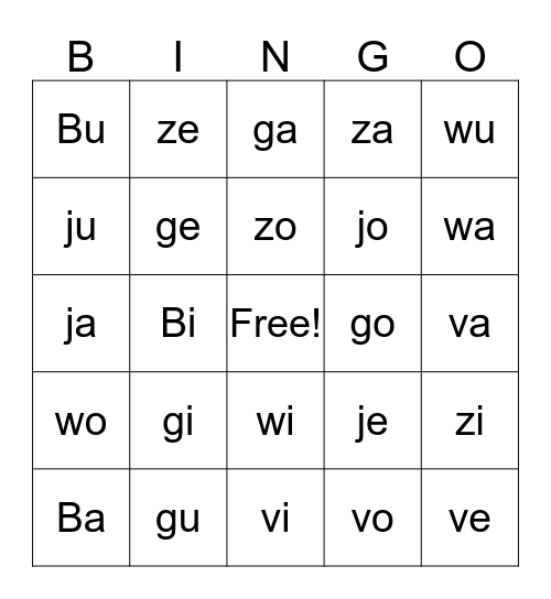 Blend Bingo  Bingo Card