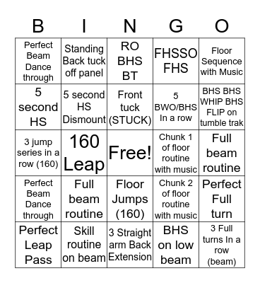 LEVEL 5 SPOOKY TIME Bingo Card