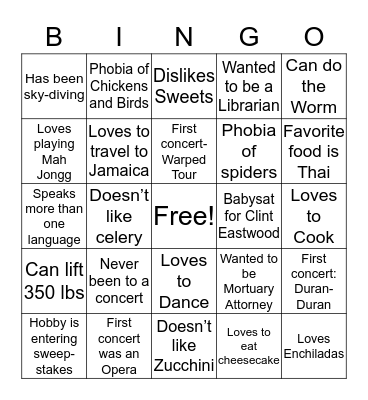 All Hands on Deck 2019 Bingo Card