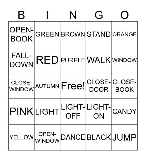 Unit 1 Part 2 Vocab Bingo Card