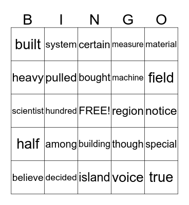 JUAN Bingo Card