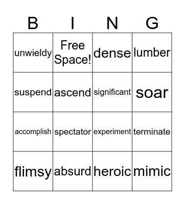 Shippensburg Bingo Card