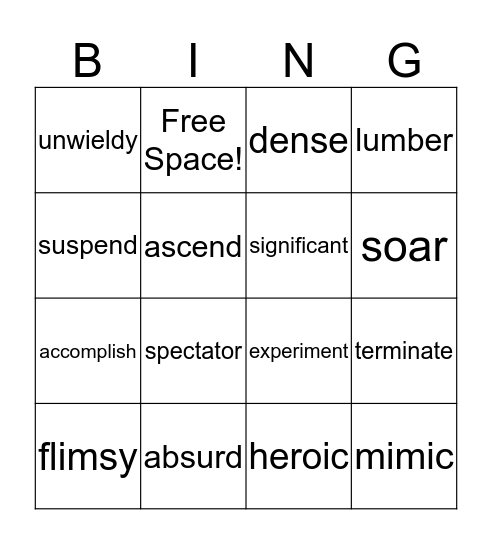 Shippensburg Bingo Card