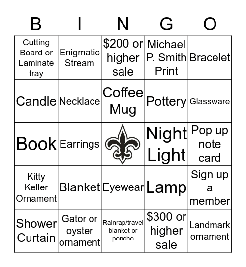 Sellapalooza Holiday 2019 Bingo Card