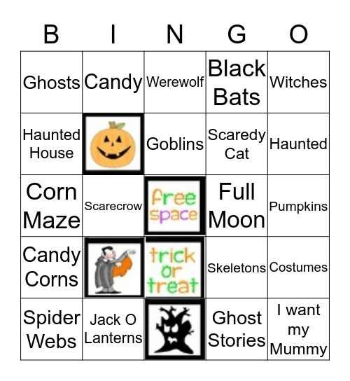 Halloween Bingo Card