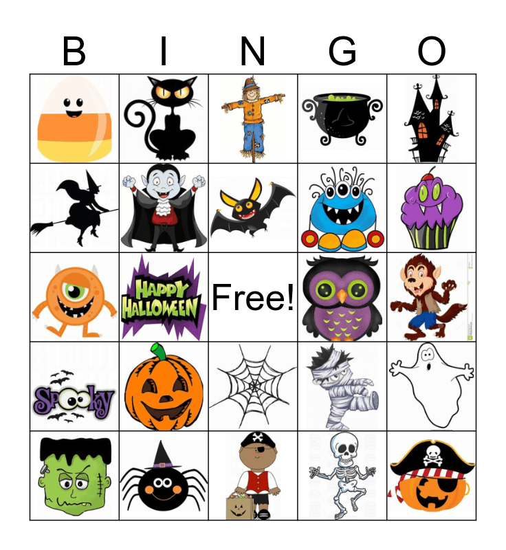 Halloween Bingo Card