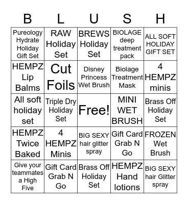 Holiday Retail Bingo! Bingo Card