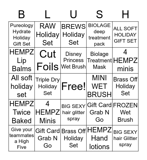 Holiday Retail Bingo! Bingo Card