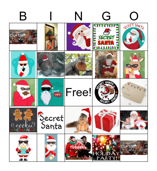 Holiday Bingo Card