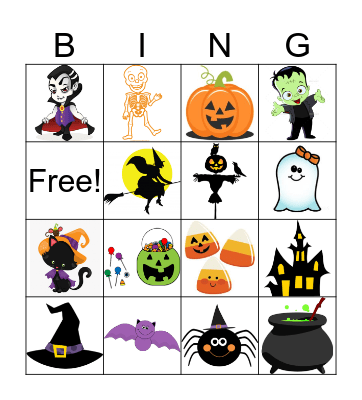 Halloween Bingo! Bingo Card