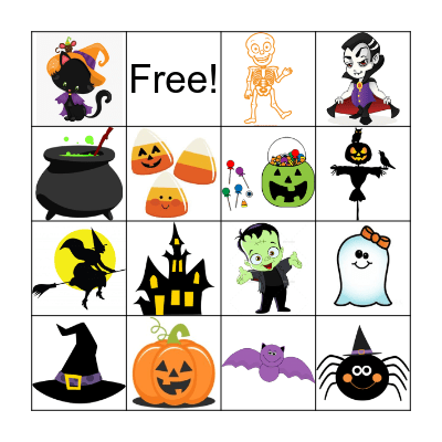 Halloween Bingo! Bingo Card