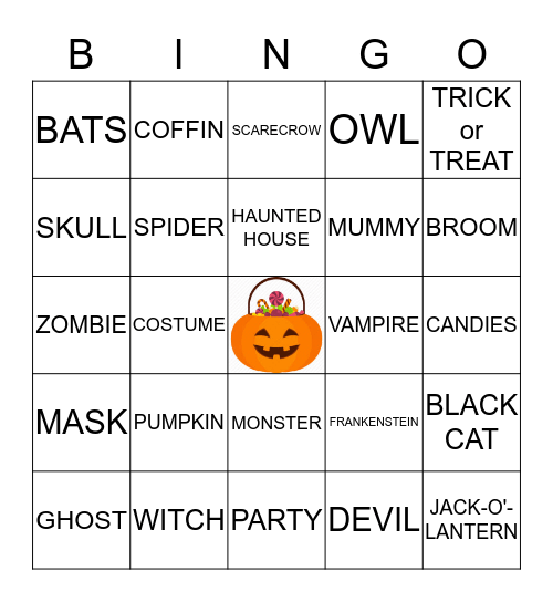 HALLOWEEN Bingo Card