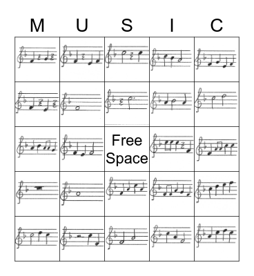 Solfege Bingo Card