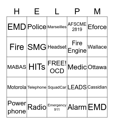 2014 TC WEEK Bingo Card