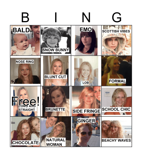 Sammie's Looks BINGO Card