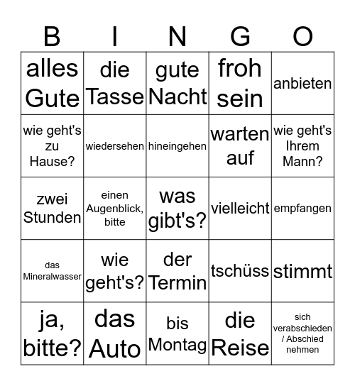 Deel 2 Bingo Card