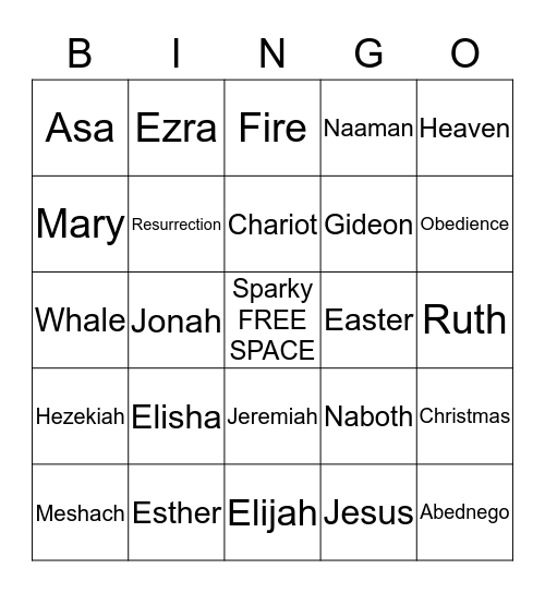 AWANA Bingo Card