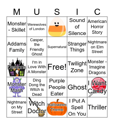 HALLOWEEN BINGO Card