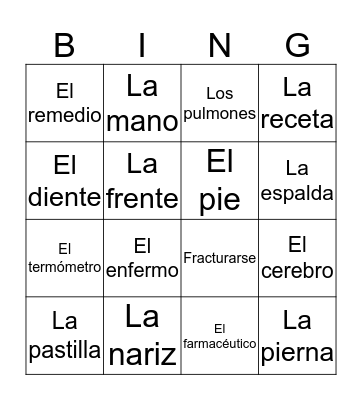 ¿Cómo te sientes? Bingo Card