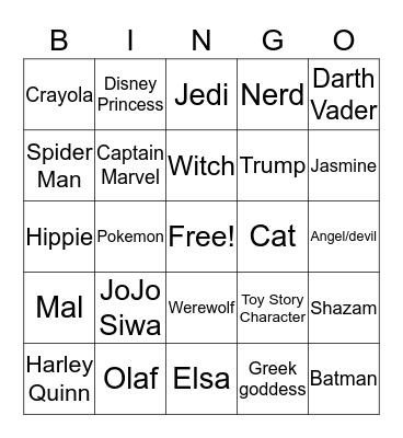 Happy Halloween!!! Bingo Card