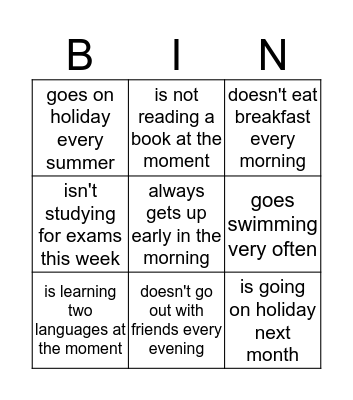 Find someone who ... Bingo Card