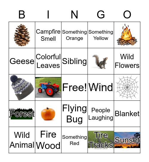Pack 3551 2018 Fall Hayride  Bingo Card