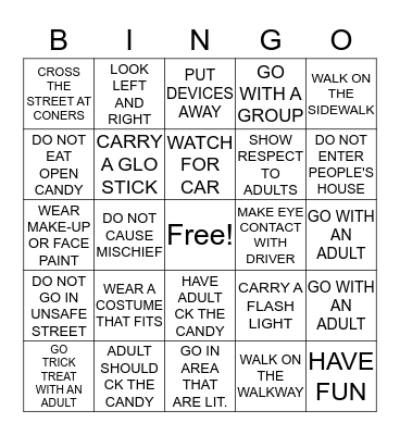 HOLLOWEEN Bingo Card