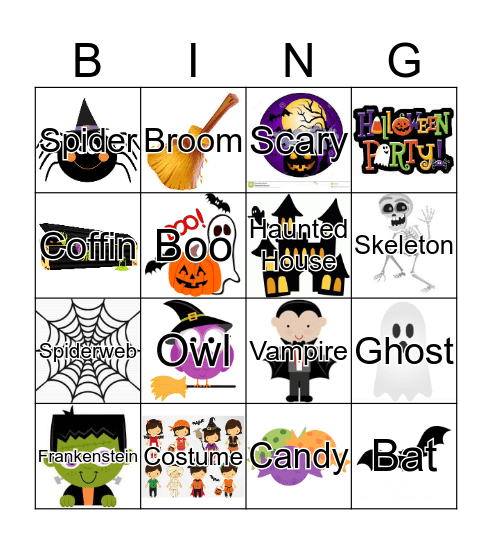 Halloween Bingo Card