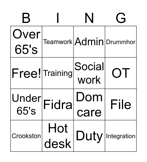 Bye bye Joanie Bingo Card