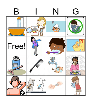 Self-Care/Hygiene Bingo Card