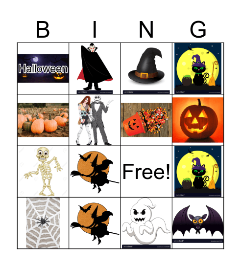 Halloween Bingo Card