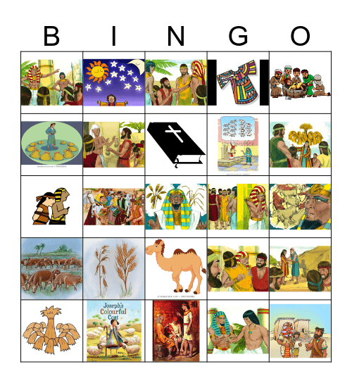 The Story of Joseph Bingo Card