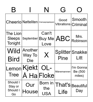 SKL-bingo Card