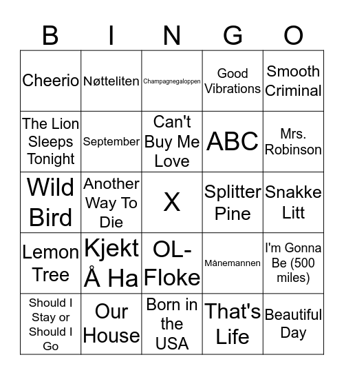 SKL-bingo Card