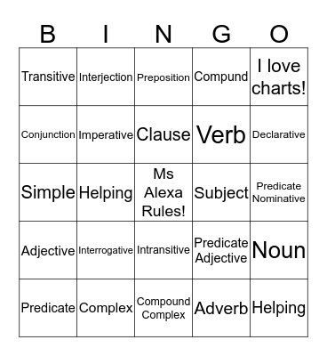 Essentials Bingo! Bingo Card