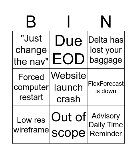 Super Scary EC Bingo Card