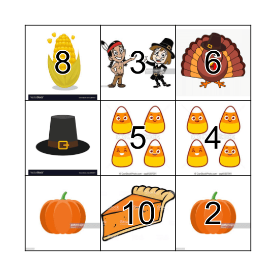 Thanksgiving Bingo Card