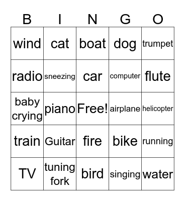 Energy Bingo! Bingo Card