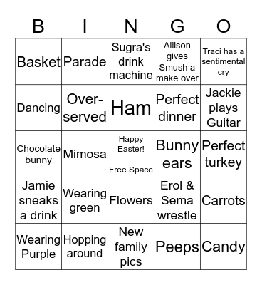 EASTER BINGO Card