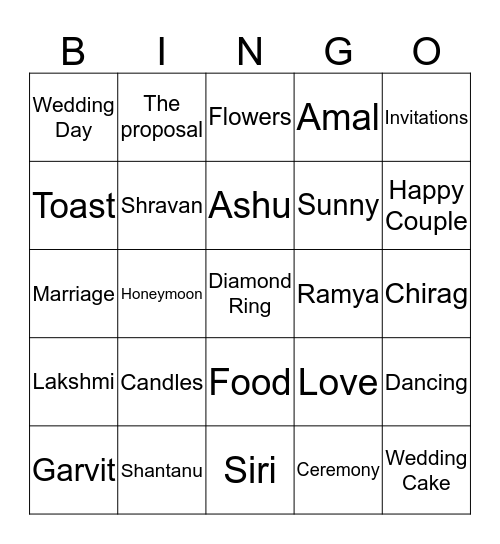 Bingo Card