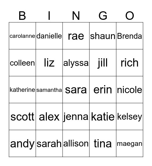 GET TO KNOW YOUR HOSTS BINGO! Bingo Card